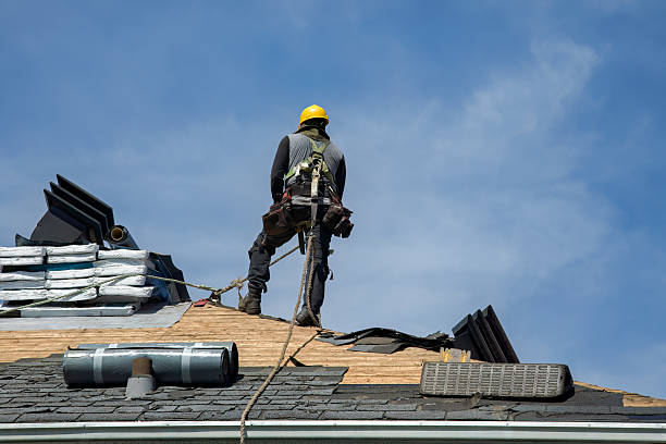 Professional Roof Replacement technician working in Ashley, OH